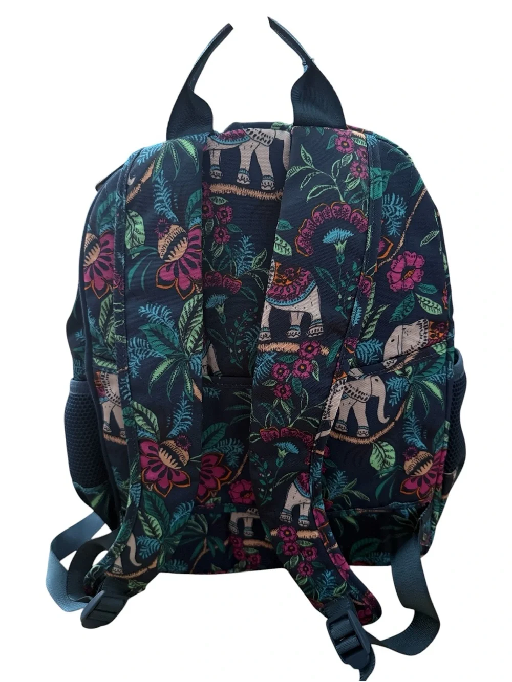 Vera Bradley Navy Elephant Print Backpack